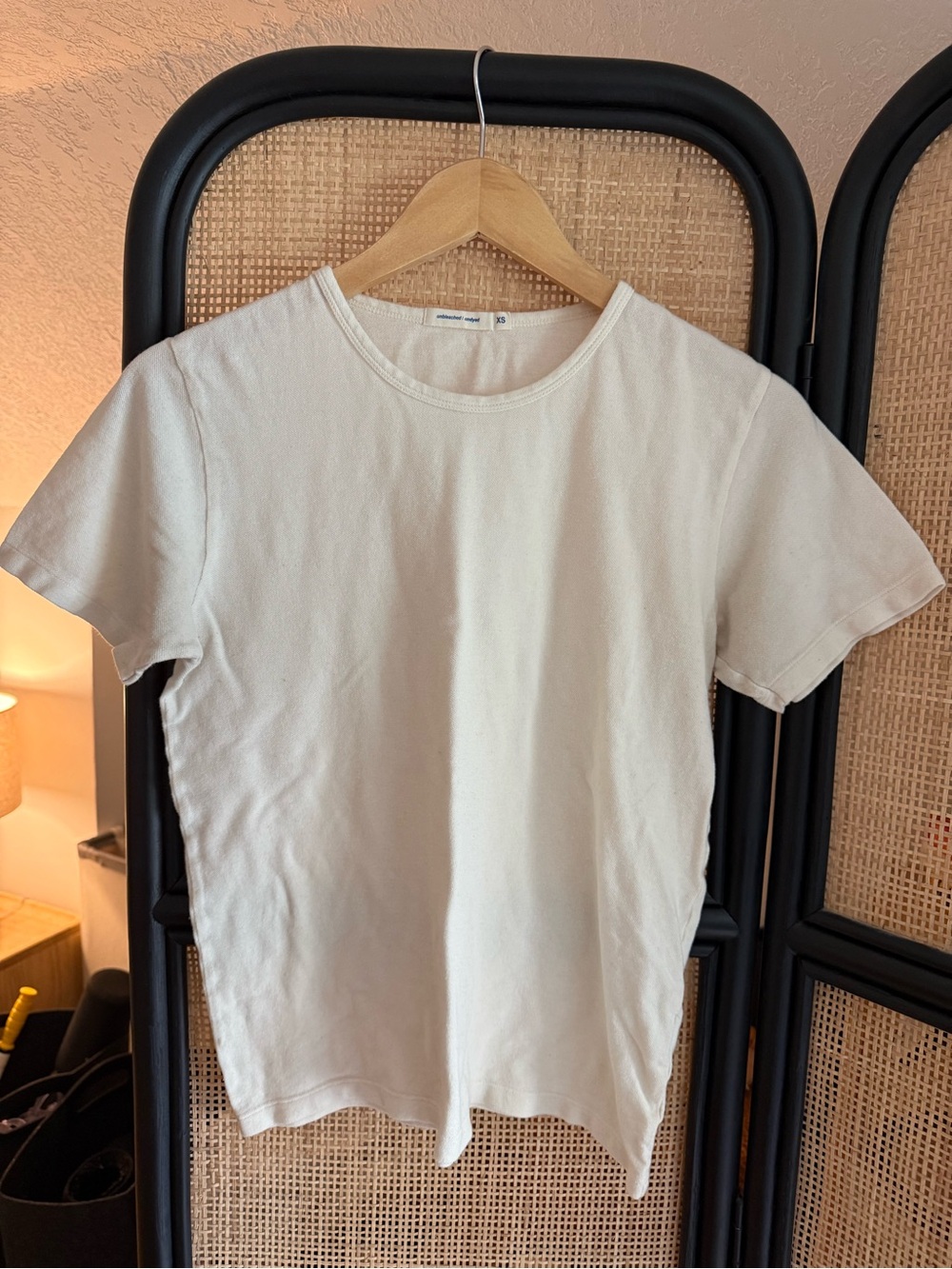 Industry of All Nations Pique Crewneck T Shirt Natural/Undyed XS